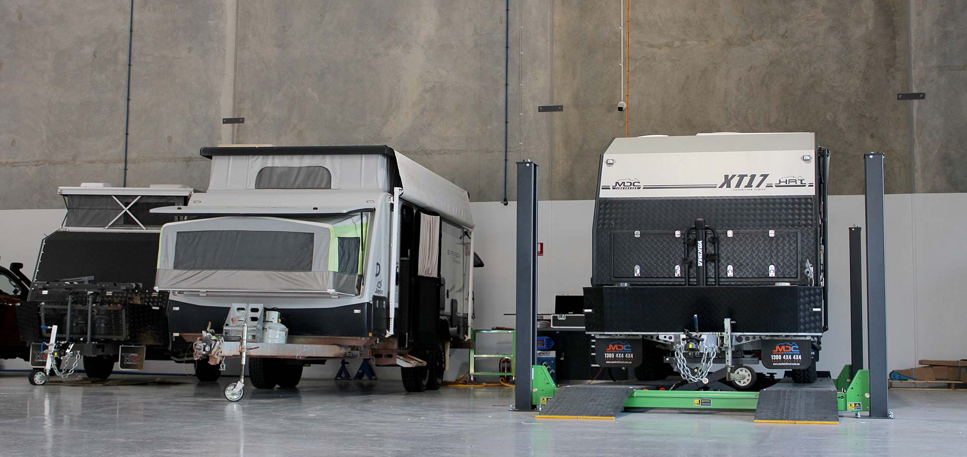 caravan repairs in workshop